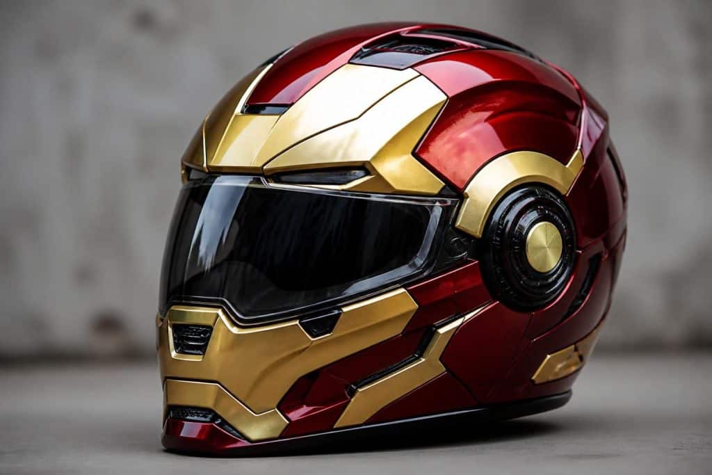 découvrez le casque moto iron man alliant un design unique inspiré du célèbre super-héros et une protection certifiée pour une sécurité optimale sur la route.