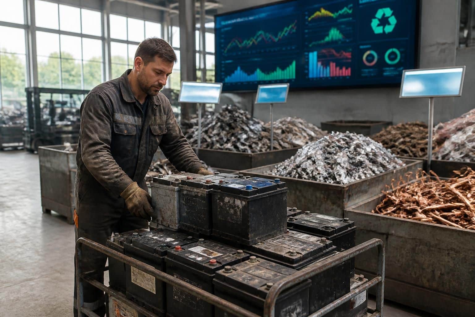 découvrez les tarifs au kilo des batteries chez les ferrailleurs en 2026, ainsi que les tendances du marché pour optimiser votre revente.